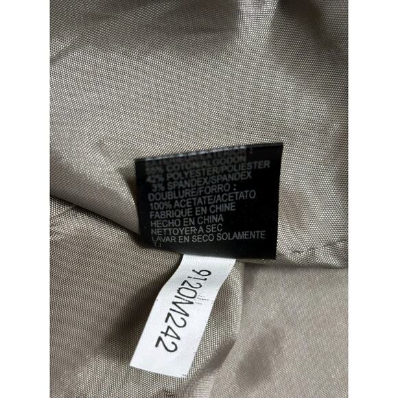 Tahari Arthur S Levine Sheath Dress Womens Size 6 Tan Sleeveless Belted V-Neck - Picture 5 of 8